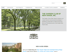 Tablet Screenshot of gardenclubofnewhaven.org